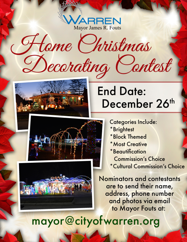 CITY OF WARREN WARREN'S 2ND ANNUAL CHRISTMAS DECORATING CONTEST