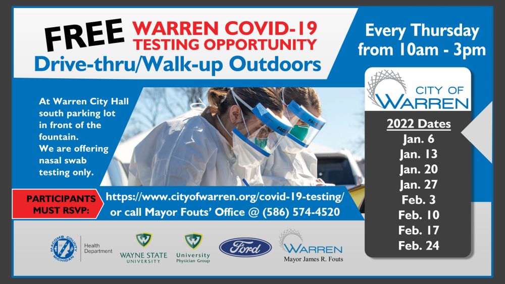 COVID-19 Resources/Information - City of Warren